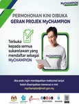 Permohonan Kini Dibuka: Geran Projek MyChampion